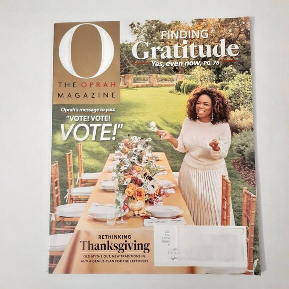 O The Oprah Magazine November 2020 FINDING GRATITUDE Volume 21, Number 10 - Picture 2 of 3